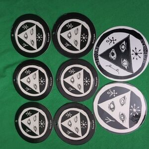 Welcome Skateboards Sticker Bundle 8 Round Stickers New